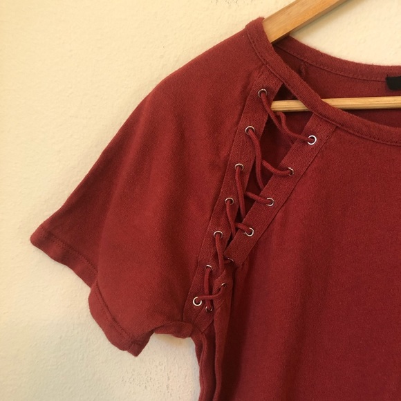 Mini Tee Shirt Dress Cut Out - Picture 3 of 4